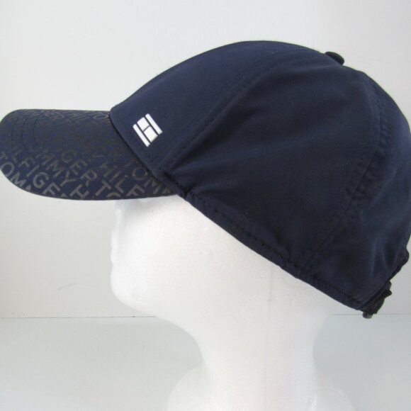 Tommy Hilfiger Logo Navy Blue Men's Adjustable Strap Back Cap Hat - Picture 4 of 10